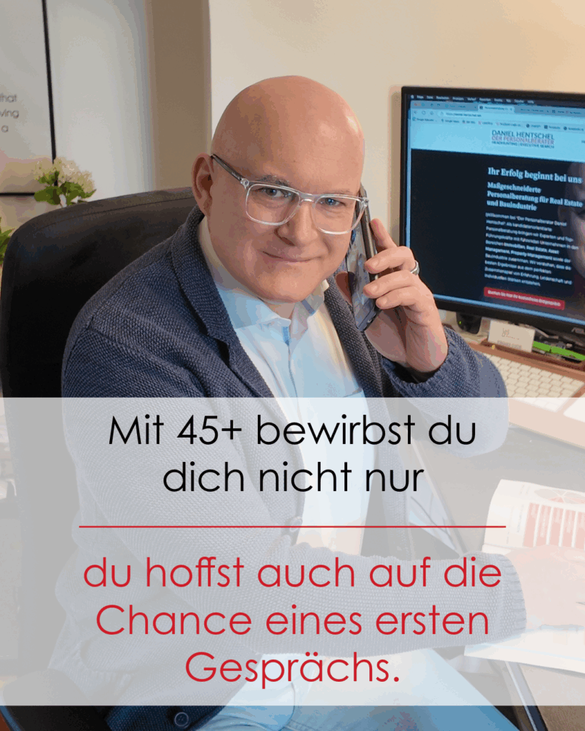 Mit 45+ bewirbst du dich nicht nur – du hoffst auf die Chance eines ersten Gesprächs.